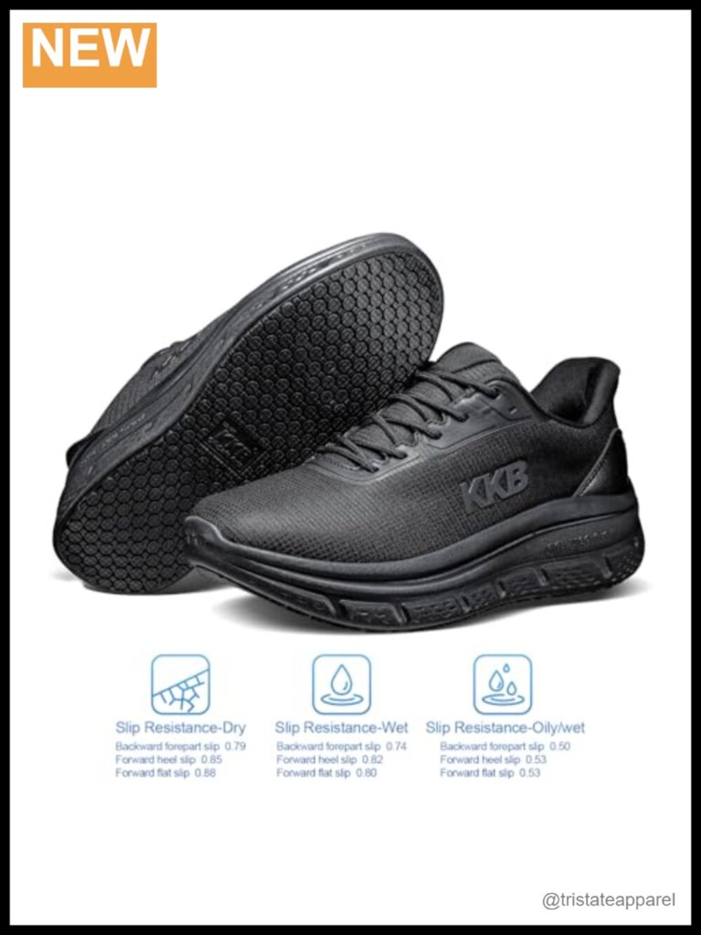 Women's Non Slip Waterproof Work Sneakers Arch Support Orthopedic Kitchen - Picture 2 of 5